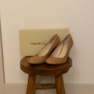 Franco Sarto Stacked Leather Heels 7